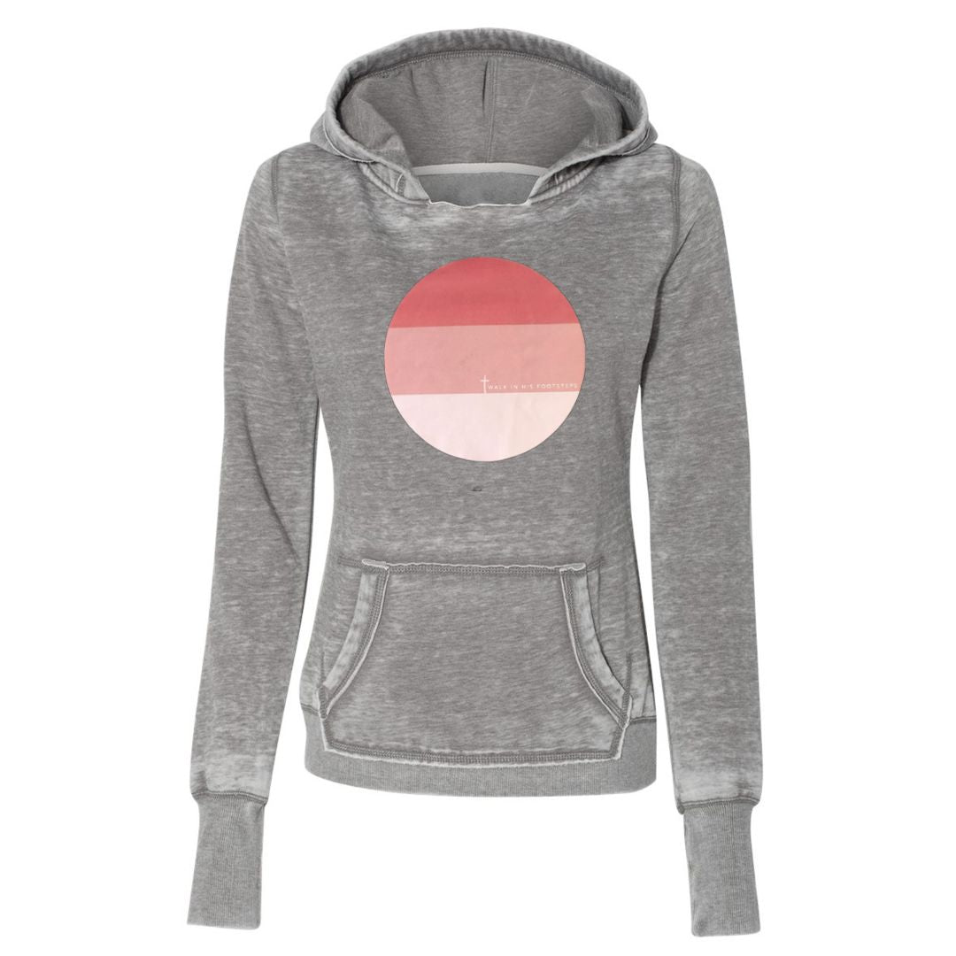 Womens Pink Colorblock Christian Hoodie
