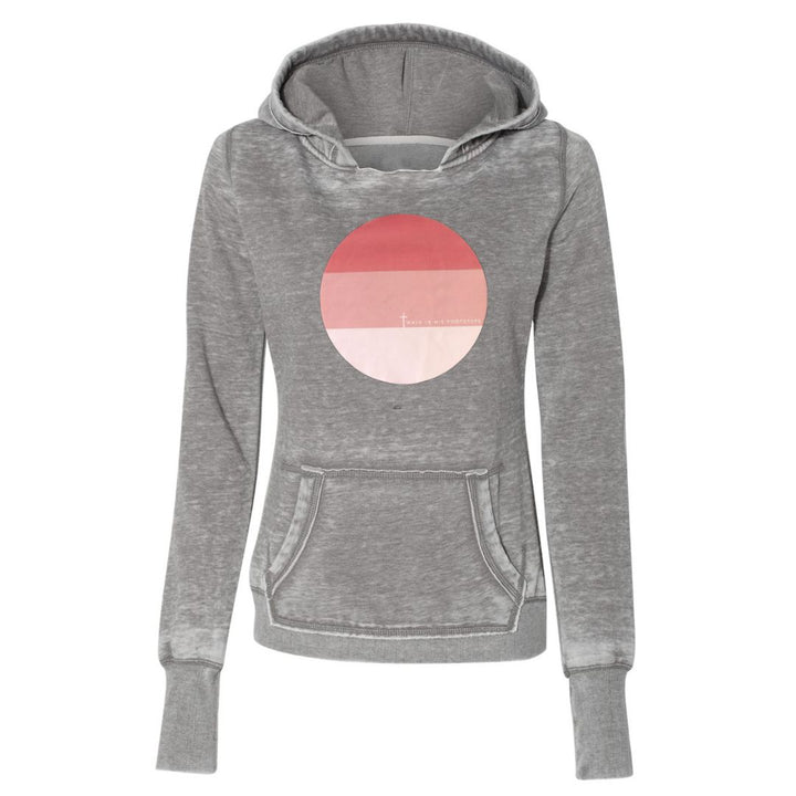 Womens Pink Colorblock Christian Hoodie