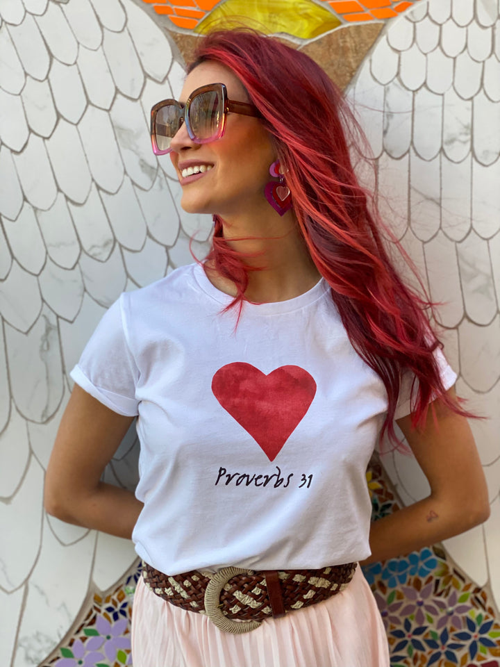 Proverbs 31 Women's T-Shirt White