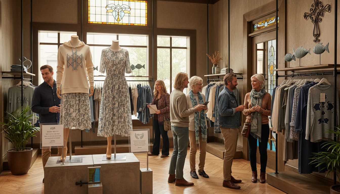 faith-based apparel display