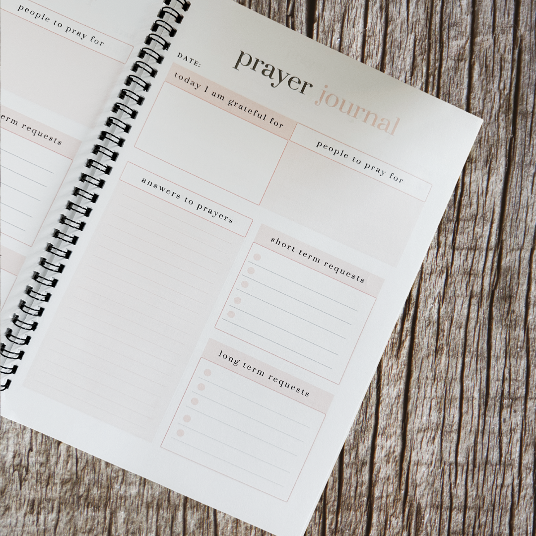 Prayer Journal & Bible Study Notebook (With Daily Prompts)