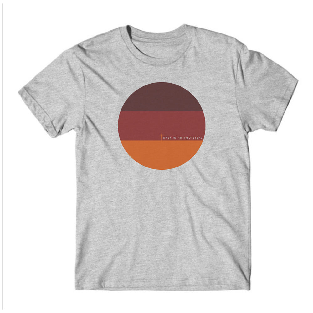 Sunset Colorblock - Premium Men's Christian T-Shirt – Walk In His Footsteps